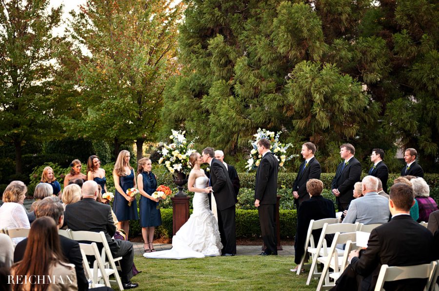 outdoor wedding ceremony at the Hotel Intercontinental Buckhead Atlanta