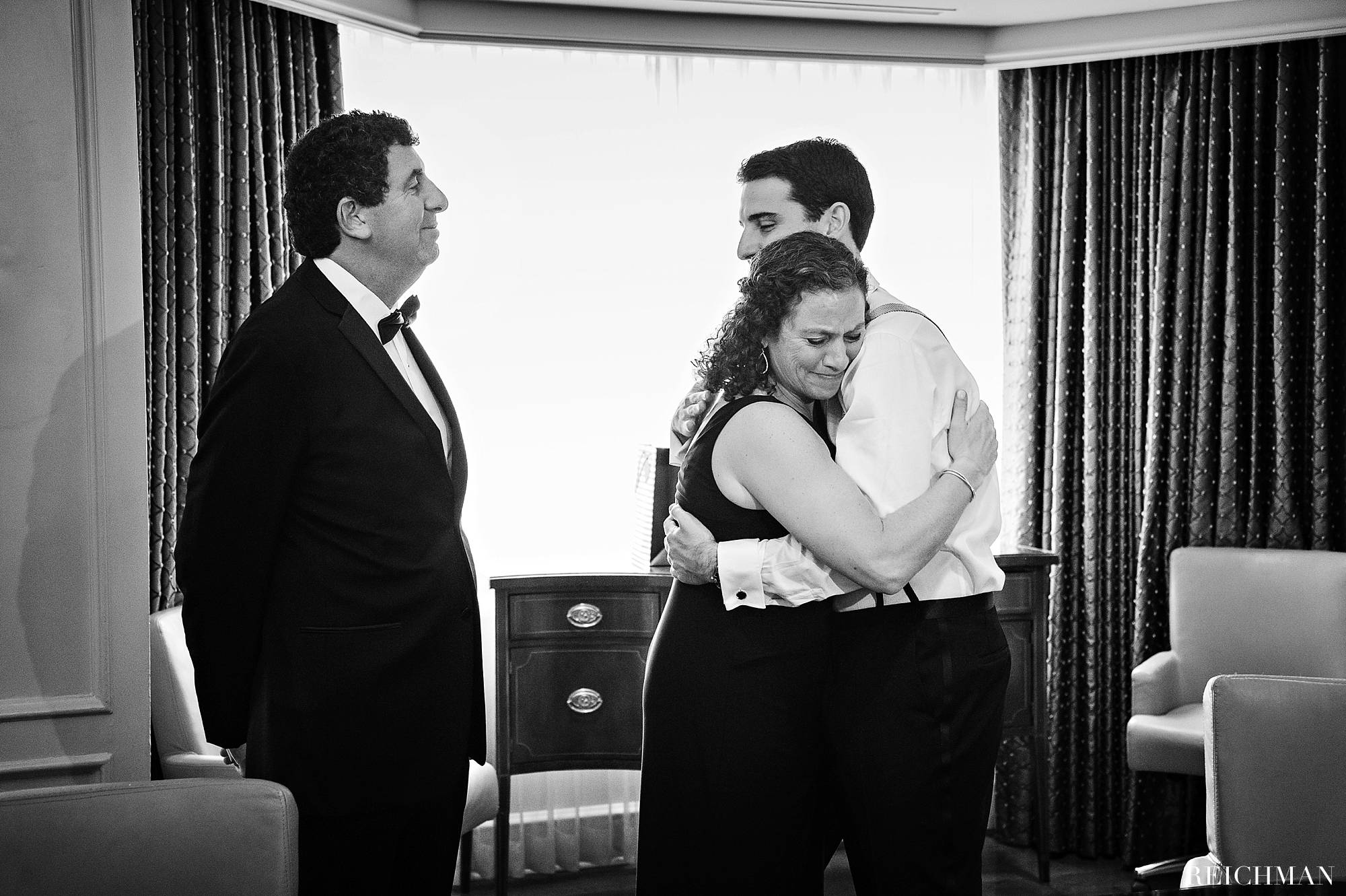 Emotional parents of the groom