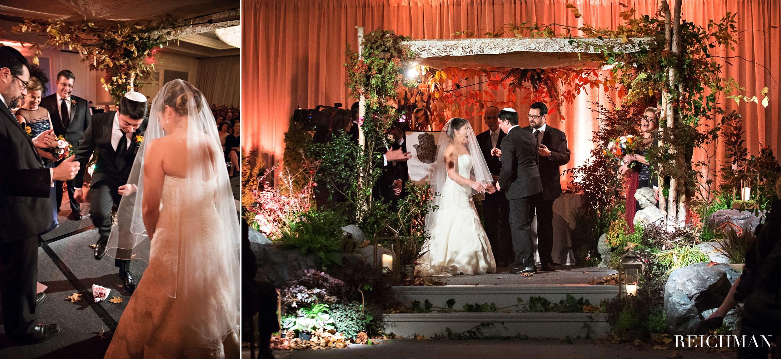 groom stepping on glass Jewish wedding
